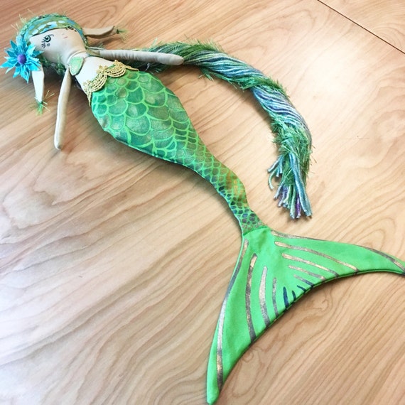 Slip-on Hand-painted Mermaid Tail For Dollicious Pixie And