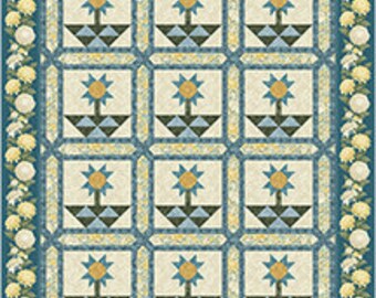 Pots of Posies Quilt Made for Magazine Photoshoot