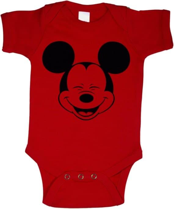 Mickey Mouse Onesie Mickey Mouse Disney Onesie by MamaAndMeCrafty