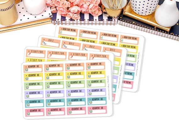 Download College Student Planner Stickers Student Stickers Erin