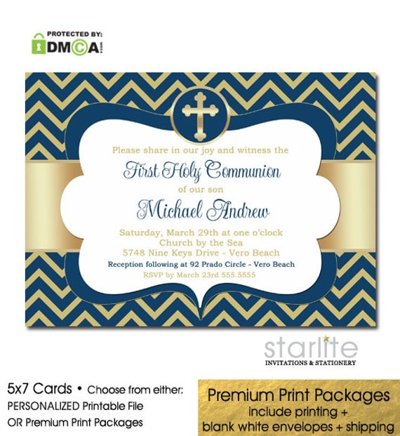 Invitations First Communion Boy 8