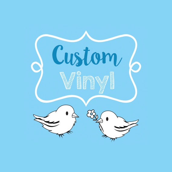 Custom Vinyl Lettering by SomethingBlueDesigns on Etsy