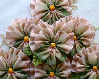 French Ombre Ribbon Pansy