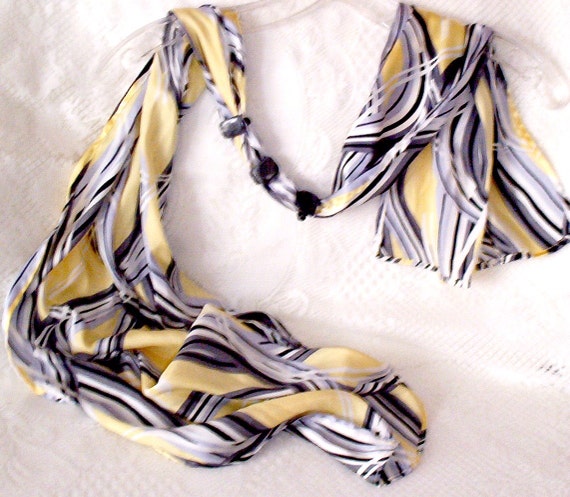 Long Scarf Beaded Scarf Slides Women's By UniqueSewingBoutique