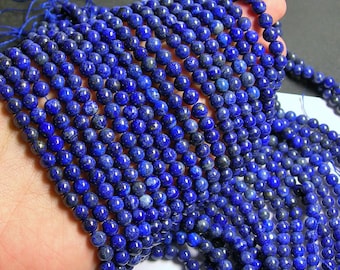 Lapis lazuli - 6mm round - 1 full strand - 66beads -