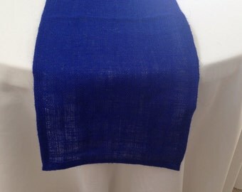 Burlap Table Runner, Bright Blue Burlap Runner, Choose Your Size, Home Decor, Party, Shower, Wedding Table Runner