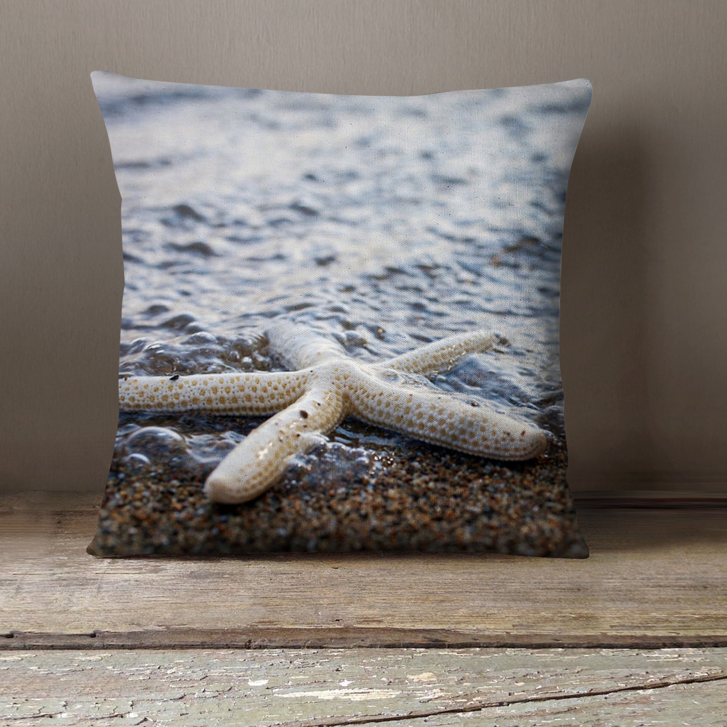 Seashell no 1. Starfish Decorative Pillow Case Photo Pillow