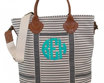 Monogram Flight Bag, Personalized Weekender Bag, Personalized Travel Overnight Bag - Available in Bag 3 Colors!
