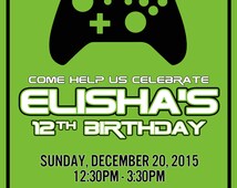 Invitation Anniversaire Xbox