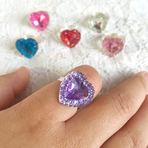 Items similar to Kids Gifts for Little Girls Jewelry  Heart Ring