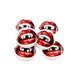 6 Vampire Teeth Sewing Buttons. Handmade Buttons 3/4" or 20 mm. Handmade by Me. Washer and Dryer Safe.