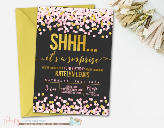 Surprise Birthday Invitations For Adults 5
