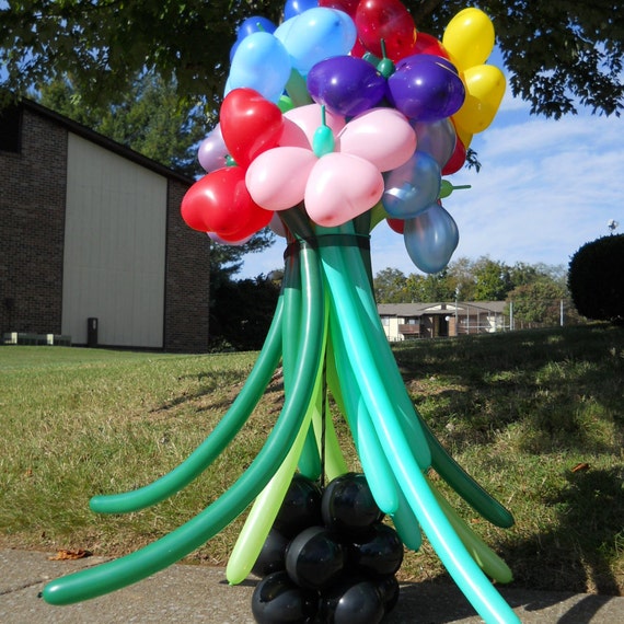 DIY Balloon Decorating pole and 12x5 base set of 3