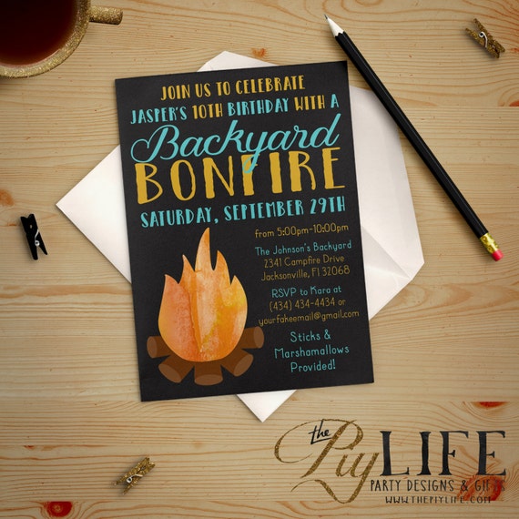 Diy Printable Bonfire And Or 28 Images Backyard Bonfire Birthday Invitation Printable Diy No Cfire Invitation Template Free