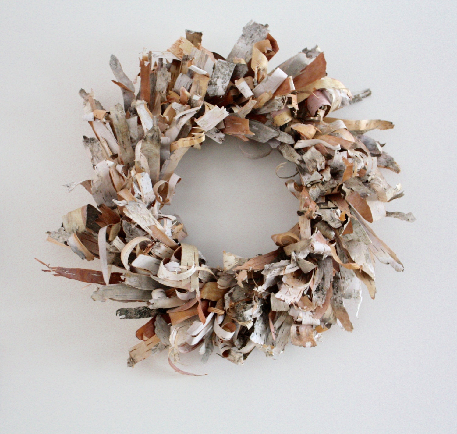 Birch Bark Wreath/ Birch Scraps Wreath/ Winter Wreath/ Birch