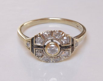 Items similar to Reserved..Wide 1.62ct Vintage Late Art Deco Diamond