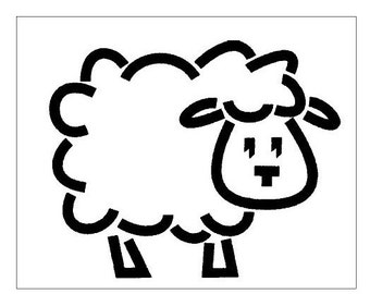 Sheep stencil | Etsy