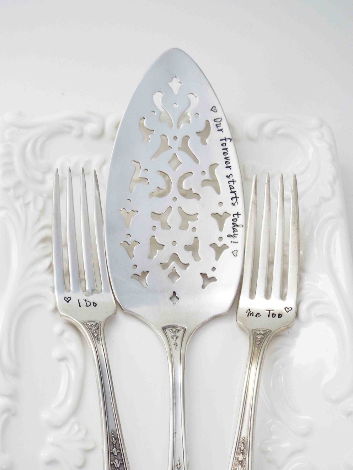  Wedding  Fork and Knife  Set  Wedding  Fork Wedding  Cake  Set 