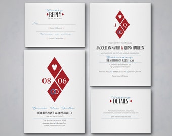 Harley Quinn | Mad Love Inspired Wedding Set - Printable