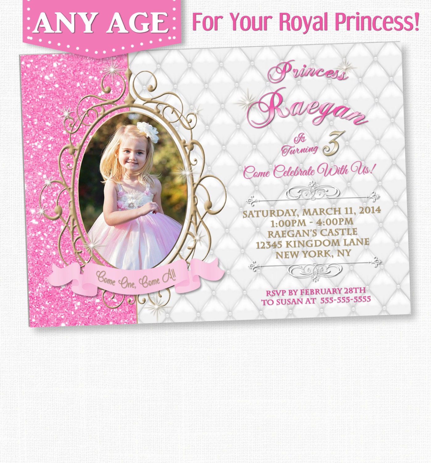 Invitation Card Princess 10