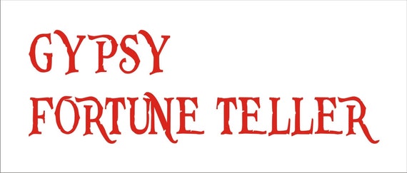 Items similar to GYPSY Fortune Teller - **STENCIL- Available in 6 sizes ...