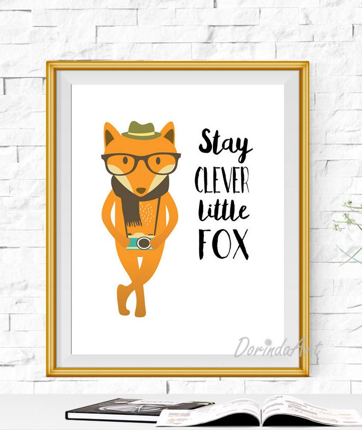 stay-clever-little-fox-printable-quote-nursery-fox-by-dorindaart