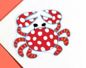 Coton Colors Polka Dotted Crab Monogram Attachment
