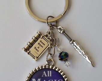 All Magic Comes with a Price Keychain - Great Gift Idea or Treat Yourself - Low Flat Rate Shipping - Once Upon A Time - Rumpelstiltskin