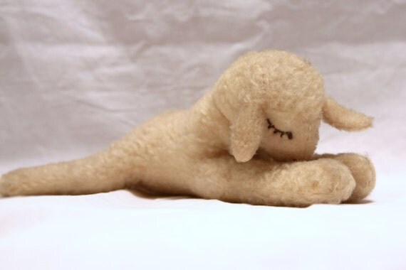 vintage lamb plush