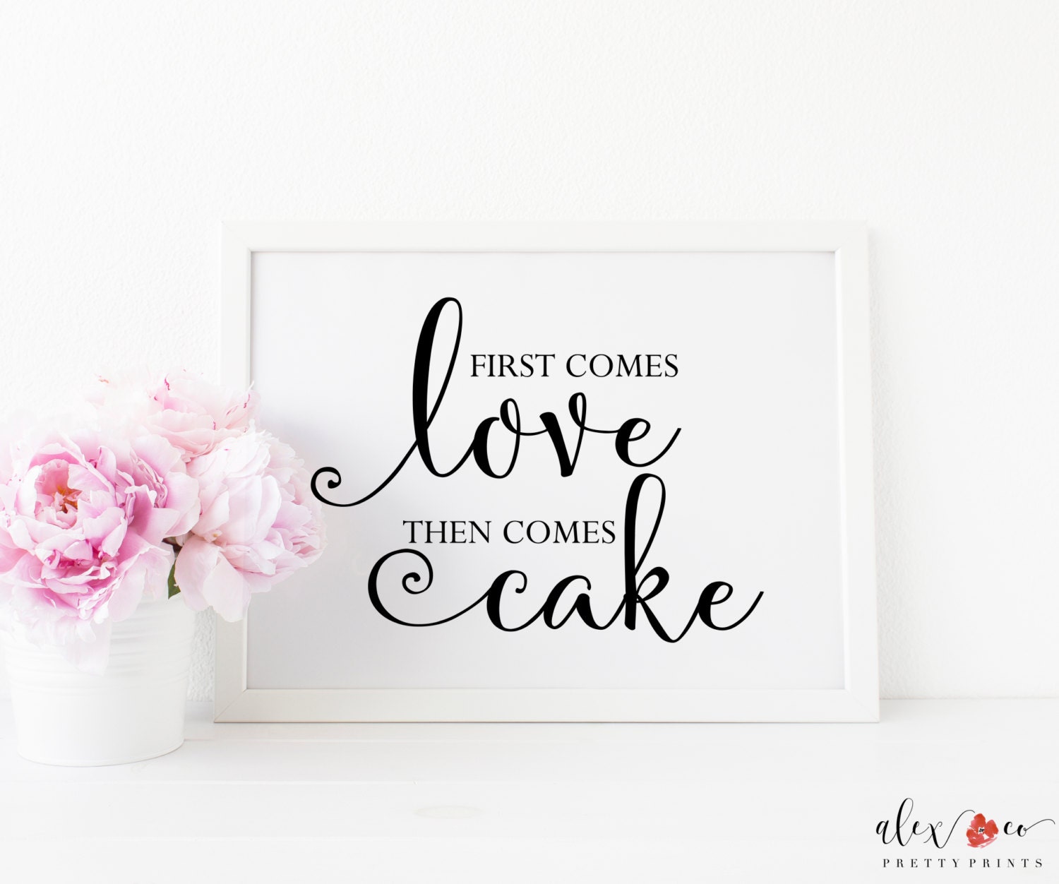 Wedding Cake Sign. Cake Table Sign. Cake Table Decor. Wedding