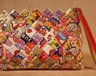 bubble gum wrapper purse