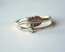 feather navajo wedding ring