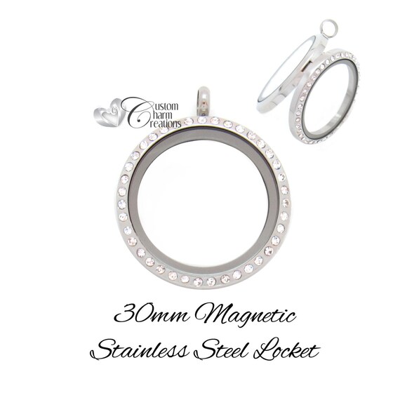 Floating Locket Stainless Steel Large 30 mm