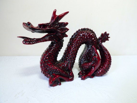 resin dragon statue