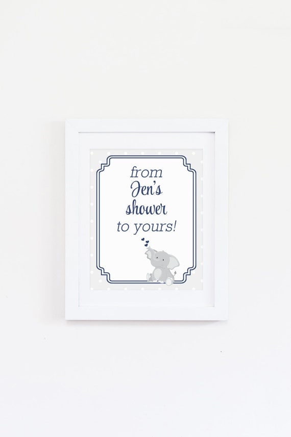 Baby Shower Favors Printable Sign From Our Shower to Yours