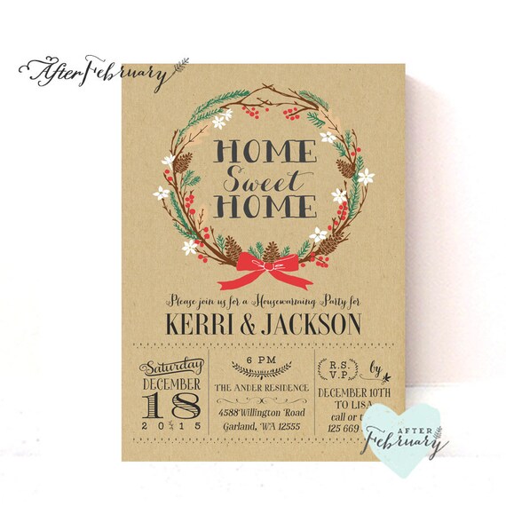 items similar to holiday housewarming invitation items similar to holiday housewarming invitation