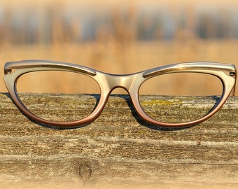 1960s cat eye glasses frame ~ deadstock Eyewear ~ Retro eyeglasses ~ Rockabilly Pin Up style