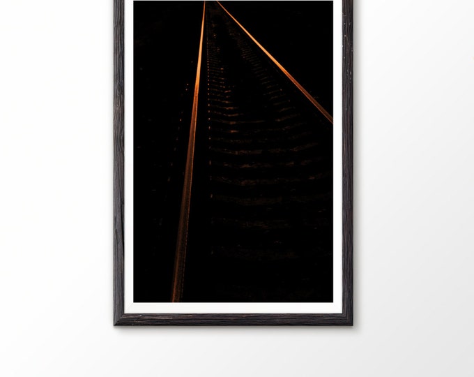 Printable Art Digital Download Road Digital Photo Railway Photography Railway Railway Photo Rail Digital Photo Digital Download Wall Decor