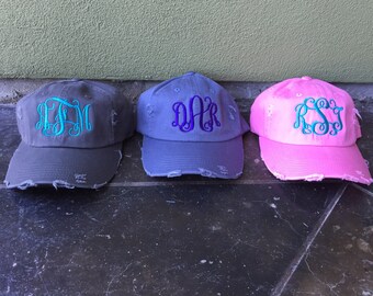 Monogram hat - Personalized Ladies Baseball Cap- Monogrammed Hat - Ladies Monogrammed Baseball Cap - Beach cap