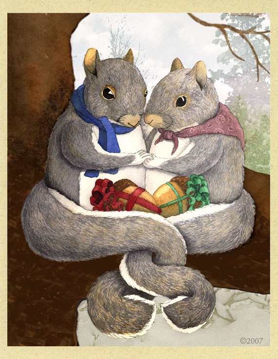 Squirrel Gifts Greeting Card