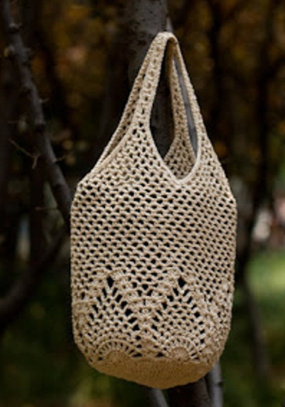 Crochet Shoulder Bag Pattern, Boho Purse Tote Handbag, Market Tote Bag PATTERN, -PDF Download ...