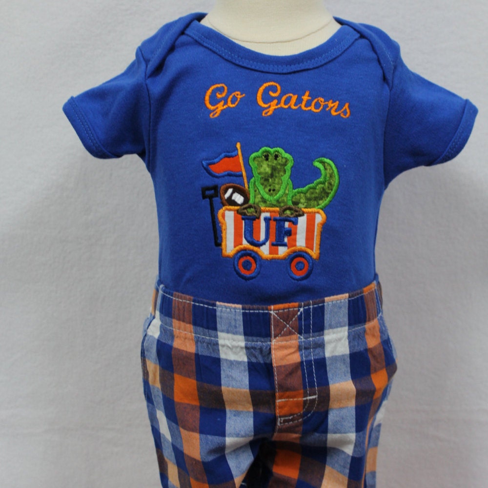 Florida Gator baby boy bodysuit UF Gator baby outfit