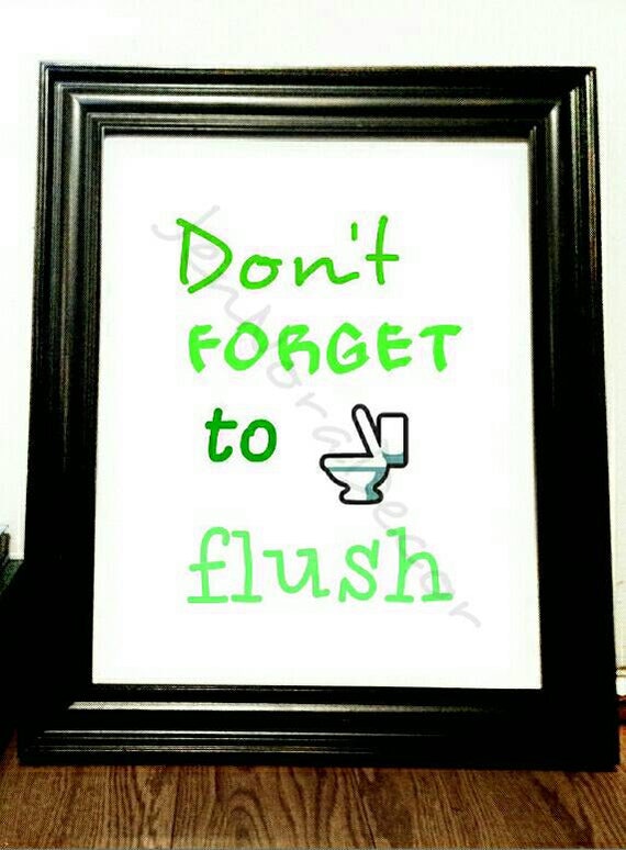 Don't to Flush Bathroom Word Art Digital by JenNoraDecor