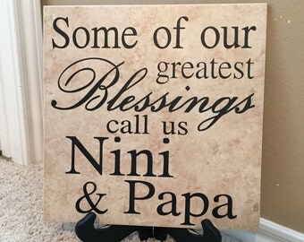Grandma Gift, Gift for Grandma, Nana gift, Gifts for Nana, Great Grandma Gift, Grandma to be, Gigi Gift, Gifts for Gigi, Gigi Sign, 12X12