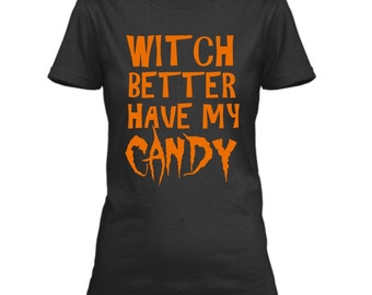 Toddler Boy Halloween Shirt, Witch Better Have My Candy Shirt, Funny Kids Halloween Graphic Tee, Toddler Girl Halloween Outfit, School Shirt