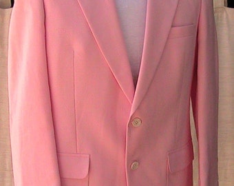 42 Vintage LONDON FOG Pink Blazer - a Classic Made in Ireland