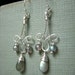 Labradorite Chandelier Earrings Sterling Silver, Flashy Briolette Bohemian Style, Wirewrapped Hand Forged Sterling Silver