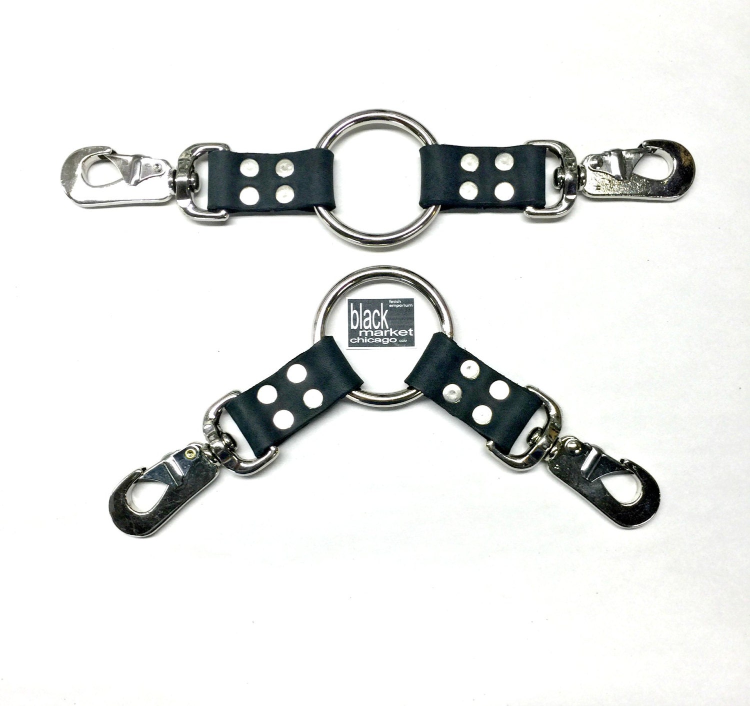 BDSM Hog Tie Leather 2Way Bondage HeavyDuty Restraints Ties