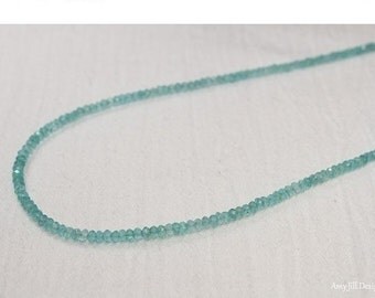 Apatite Necklace, Apatite Jewelry, Beaded Necklace, Gemstone Jewelry