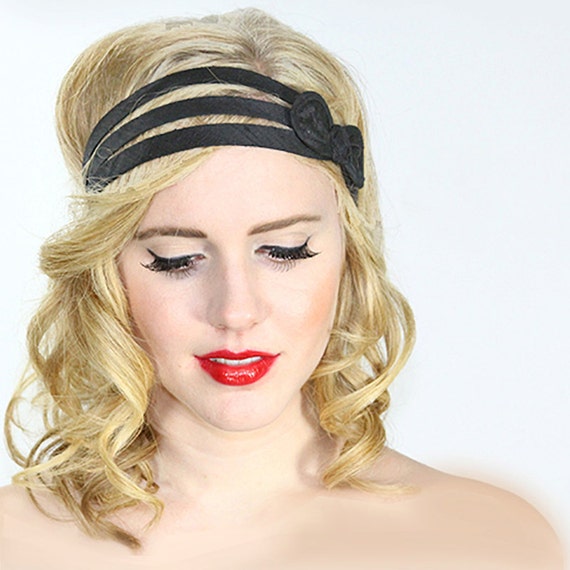 Bow Headbands For Women Bow Headband Black by jahannamartinez